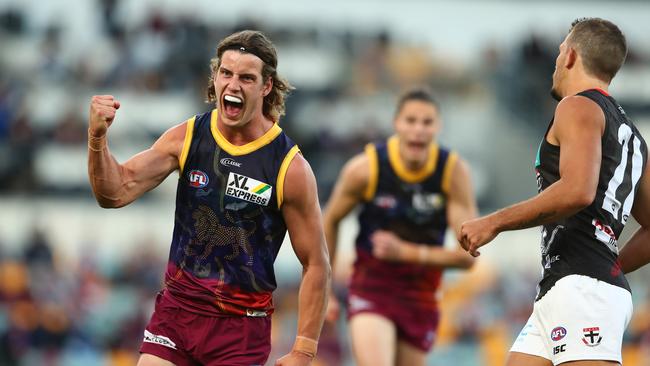 Jarrod Berry celebrates a goal. Picture: Getty Images