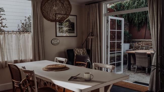 Little Taliska cottage in Stanley. Dining room. Picture: Anna Critchley