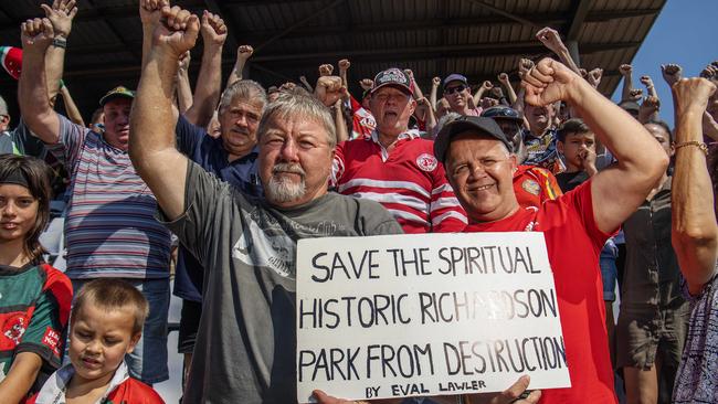 Members of Darwin’s rugby league community fought hard to save Richardson Park. Picture: Keri Megelus