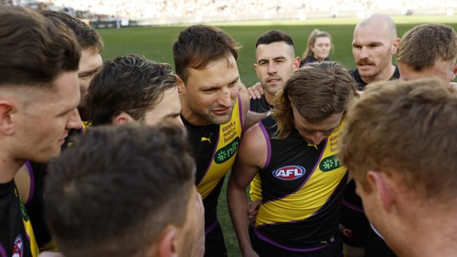 Toby Nankervis of the Tigers . (Photo by Darrian Traynor/AFL Photos/via Getty Images)