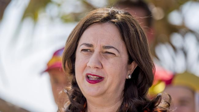 Queensland Premier Annastacia Palaszczuk in Southport on Wednesday. Picture: Jerad Williams