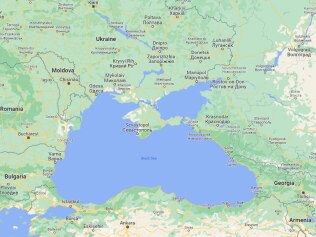 The Black Sea, where the US MQ-9 drone crashed on Tuesday morning (Central European Time). Picture: Google Maps