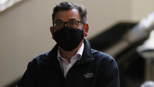 Premier Daniel Andrews says masks will be around for awhile longer.