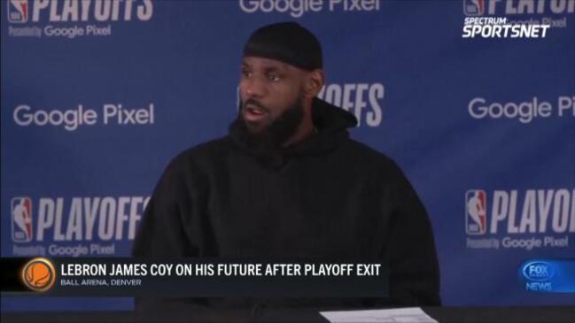 LeBron James barks back at fan during LA Lakers Game 5 loss to Denver ...