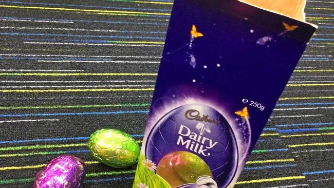 Cadbury Dairy Milk easter eggs. Photo Contributed. Picture: Contributed