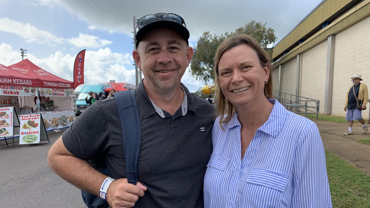 (L) Shane and Helen Dudley from Maryborough enjoy a day out at the Fraser Coast Ag Show. Photo: Stuart Fast