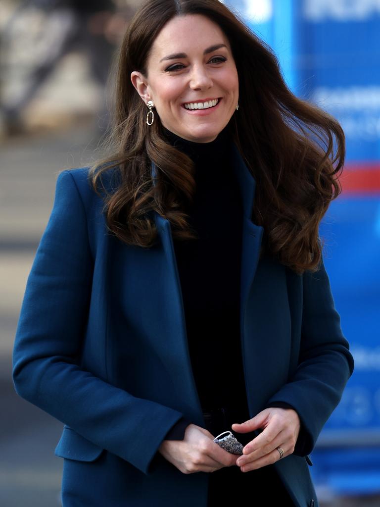 Kate in a pair of cheap $3.90 Accessorize earrings. Picture: Chris Jackson/Getty Images