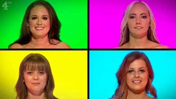 One by one, these brave naked ladies were rejected on national television. Picture: Channel 4