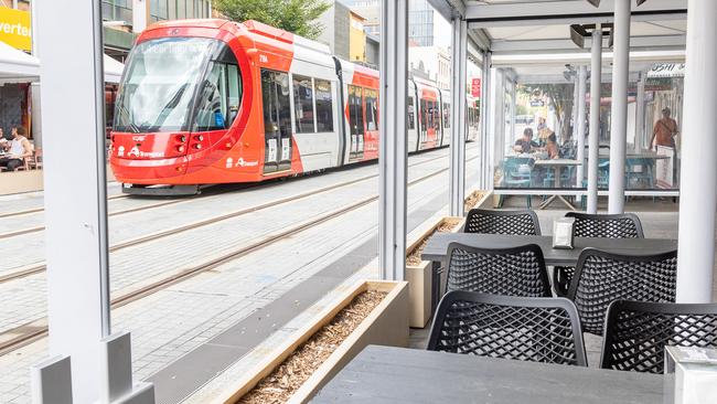 The Daily Telegraph Tuesday 11 February 2025Parramatta Light RailLight rail on Church St Parramatta. Picture Thomas Lisson