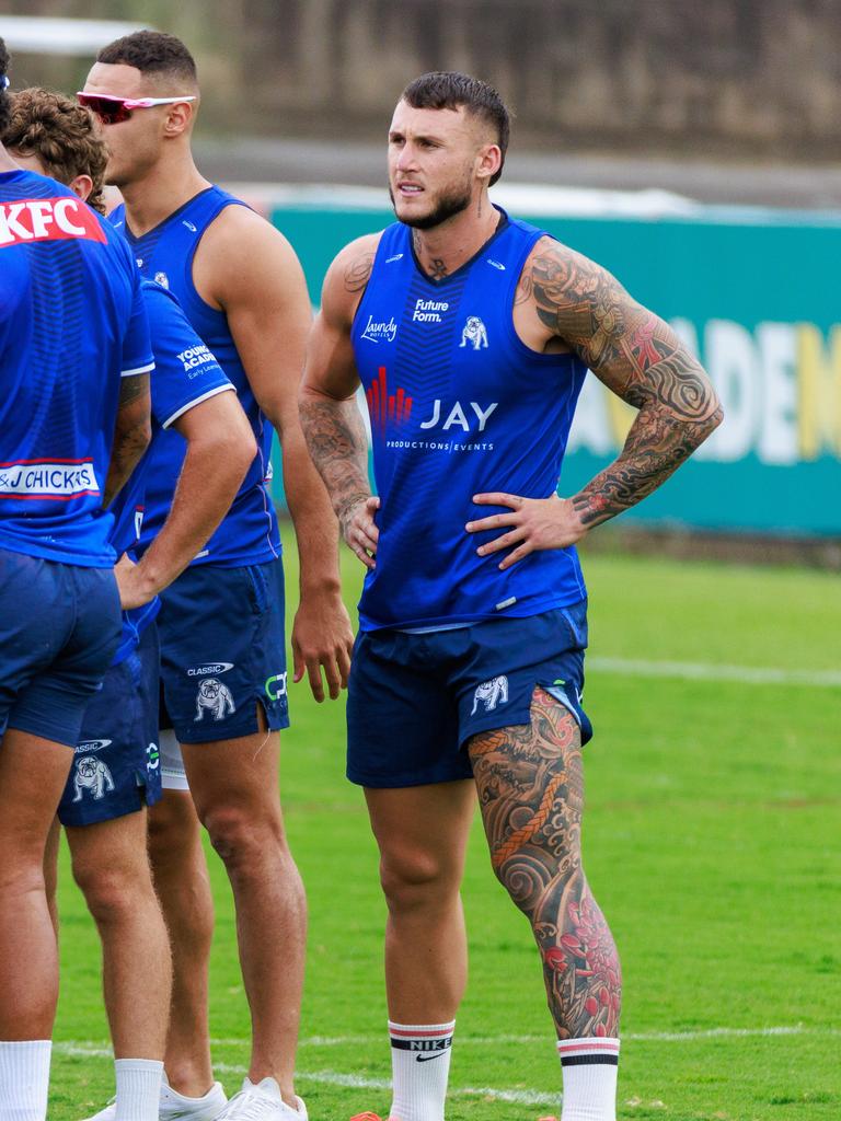 Bronson Xerri, training at Belmore Oval today. Picture: Justin Lloyd.