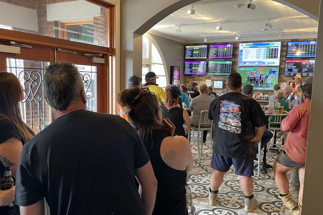 Celebrating the Melbourne Cup at the Carrollee Hotel in Kingaroy.