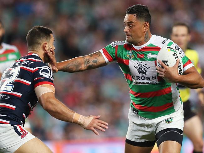 Don’t argue, Rabbitohs veteran John Sutton is not an option. Picture. Phil Hillyard