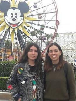 Rose Thomas and Norma Frioas in Disneyland. Picture: Facebook