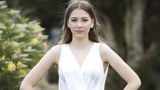 Keira Wright, 17, is a Plan International Australia youth activist wants gender equality. Picture: David Caird