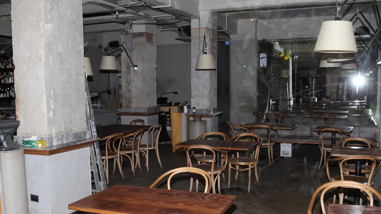 Inside the Apollo Restaurant at Potts Point NSW, where a 33-year-old waitress caught coronavirus from serving a customer. Picture: Bill Hearne