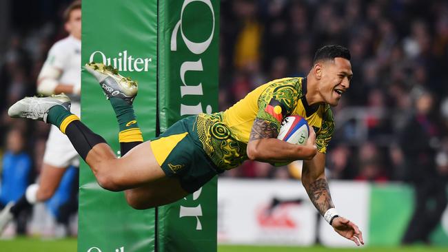 Folau is currently in the sporting wilderness. Photo by Ben Stansall/AFP.