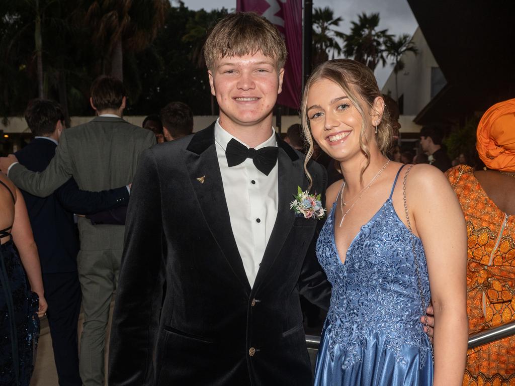 Darcy Russell and Faith Rayner attending the Year 12 Formal Whitsunday Anglican School Saturday 14 September 2024 Picture:Michaela Harlow