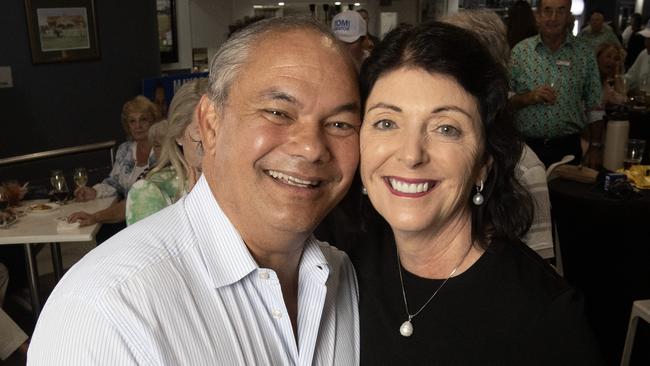 Gold Coast Mayor Tom Tate with wife Ruth. Picture: Nigel Hallett