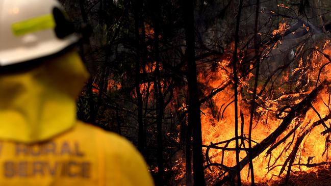 Firefighters continue to monitor a fire at Curra this morning. (File photo).