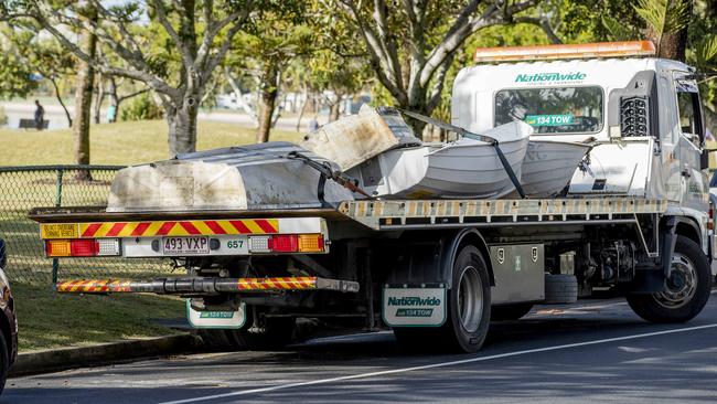 Gold Coast City Council has removed non-compliant tinnies on the foreshore at Labrador. Picture: Jerad Williams