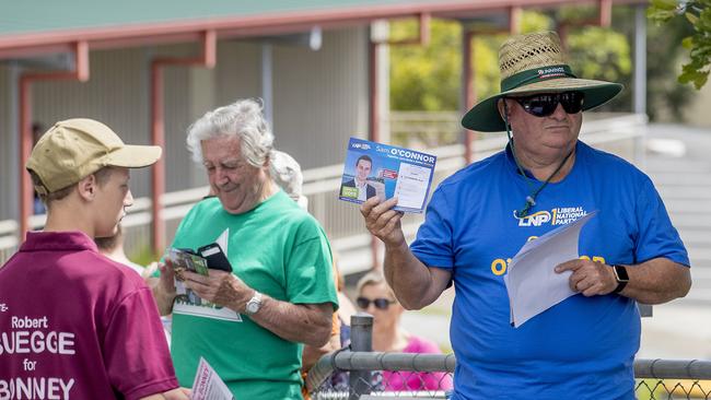 Queensland Election day. Voting at Arundel State School. Picture: Jerad Williams