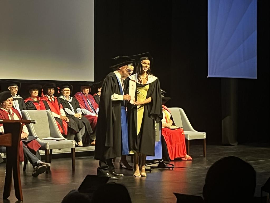 The University of the Sunshine Coast graduation ceremony at Maryborough's Brogla Theatre.