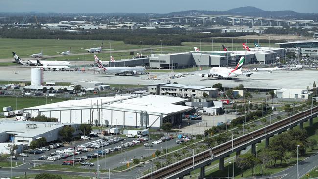 Brisbane’s International terminal. Pic: Lyndon Mechielsen/The Australian