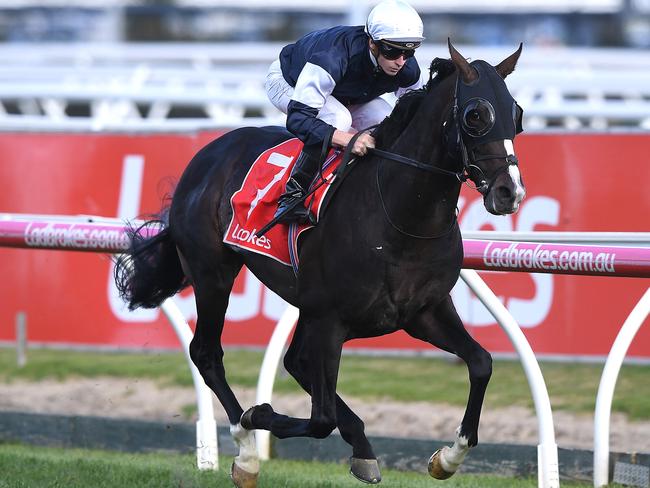 Jockey James McDonald pilots Yucatan to a dominant win in the Herbert Power Stakes.