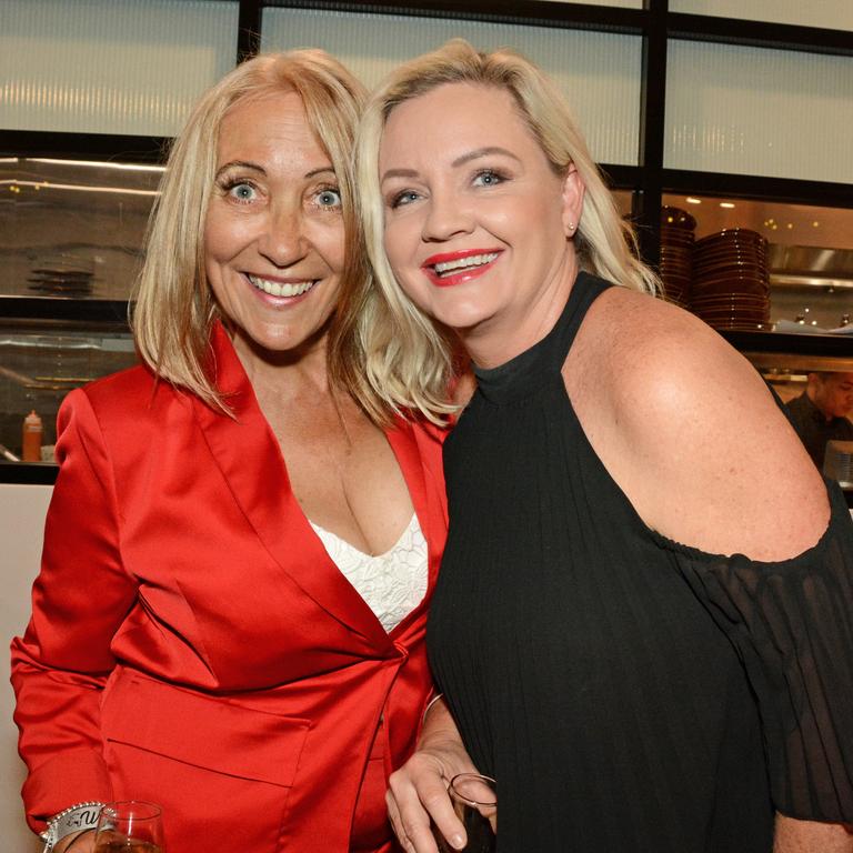 Susie Coyne and Leanne Sayer at opening of White Rhino, Surfers Paradise. Picture: Regina King