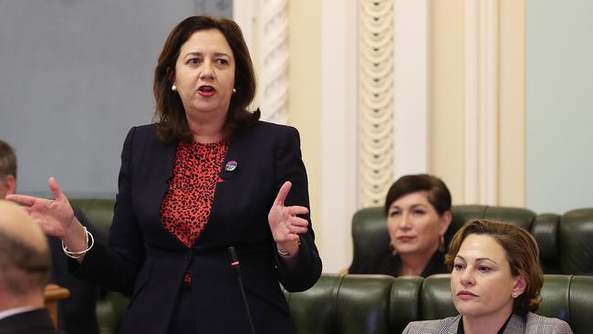 Premier Annastacia Palaszczuk says she will not apologise for comments made to parliament. Photo: Lyndon Mechielsen