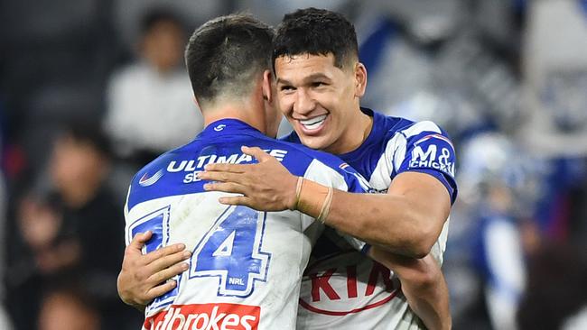 Dallin Watene-Zelezniak starred for the Bulldogs against his old club. Picture: AAP