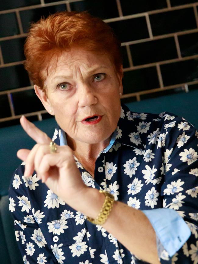 Senator Pauline Hanson is as passionate and outspoken as ever. Picture: Steve Vit.