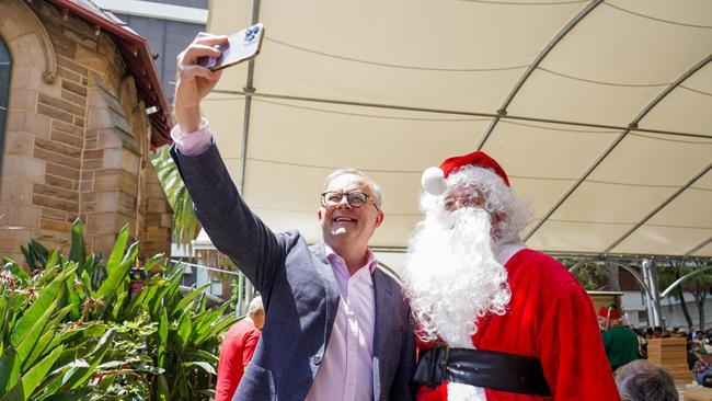 Anthony Albanese in Sydney on Christmas Day. Picture: NCA NewsWire /Thomas Parrish