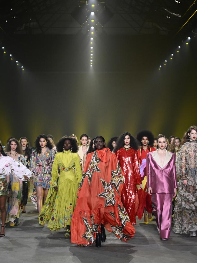 Models walk the runway during the Alemais runway show at Afterpay Australian Fashion Week. Picture: Getty Images