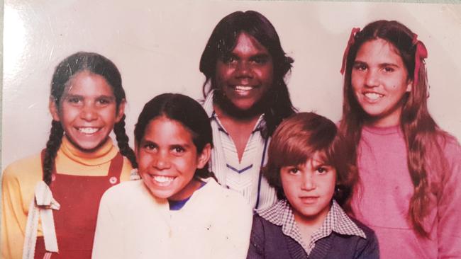 The Liddle siblings: from left, Lynette and Leanne, Jenny, little brother Jamie and Kerrynne, far right.