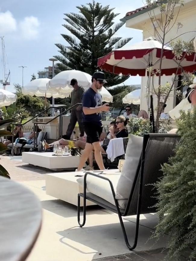 The Jonas Brothers have been spotted soaking up the sunshine in Bondi. Picture: TikTok