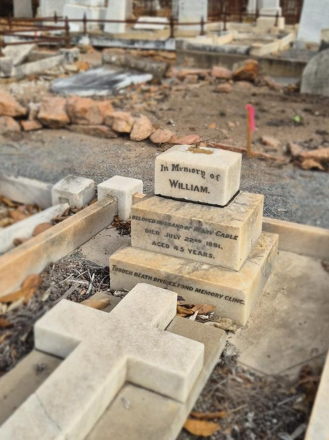 The Port Lincoln City Council has begun cleaning the site and repairing the damage but Mr Sawyer said some of the headstones are beyond repair. Picture: Supplied