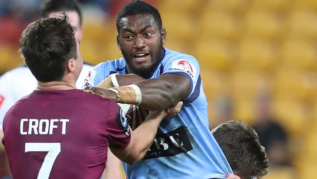 New South Wales Isaac Lumelume. The Queensland Under 20's vs the New South Wales Under 20's at Suncorp Stadium. Pic Peter Wallis