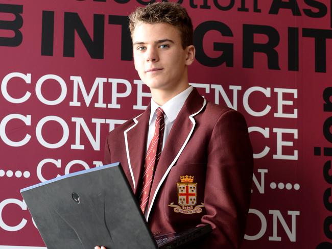 ’If you do it for the money, it won’t work out’ ... Ben Coppell, 16, prefers working for himself rather than for someone else. Picture: Dave Cronin / News Corp Australia