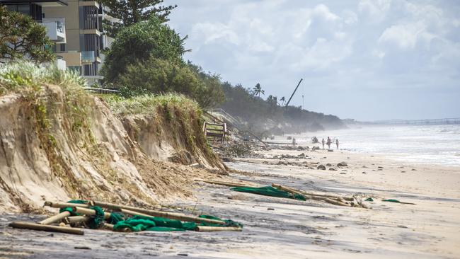 Damage at Narrowneck. Picture: Nigel Hallett