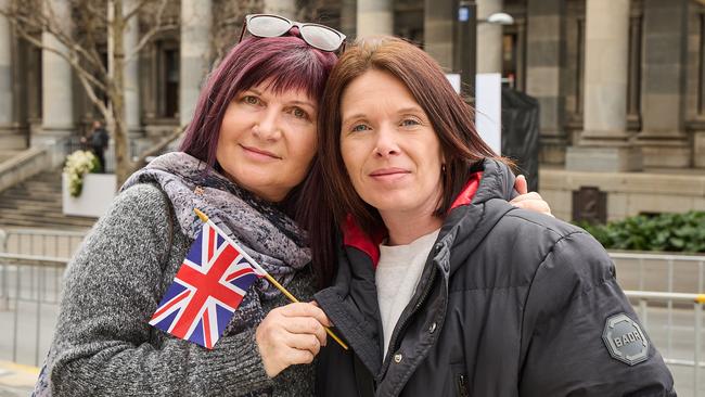 At Parliament House in North Terrace, people witnessed the proclamation of King Charles III. Picture: Matt Loxton