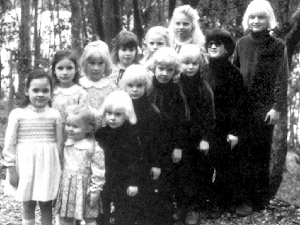 Child members of Victorian religious sect The Family. Picture: Books General Victoria / Religion