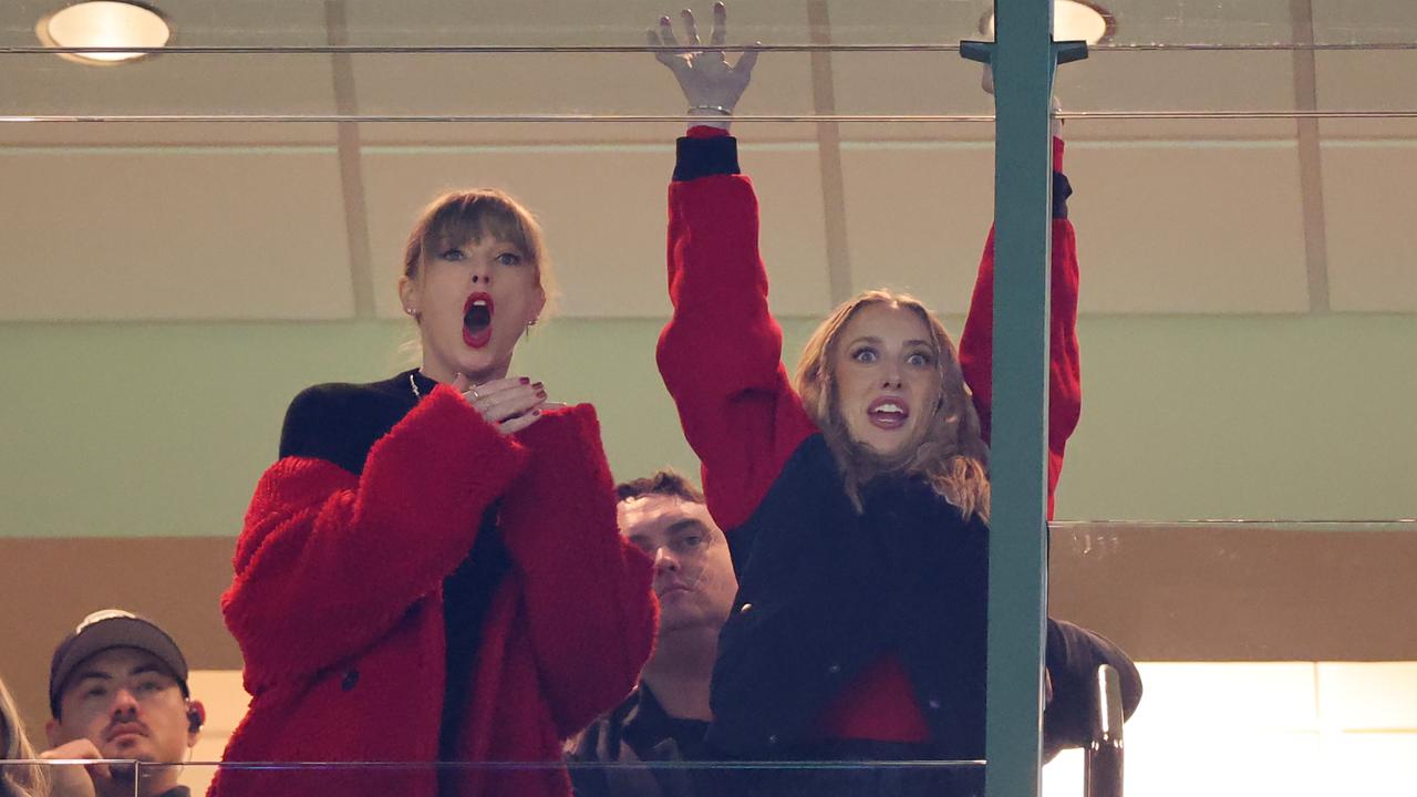 Brittany Mahomes with Taylor Swift. Picture: Getty Images