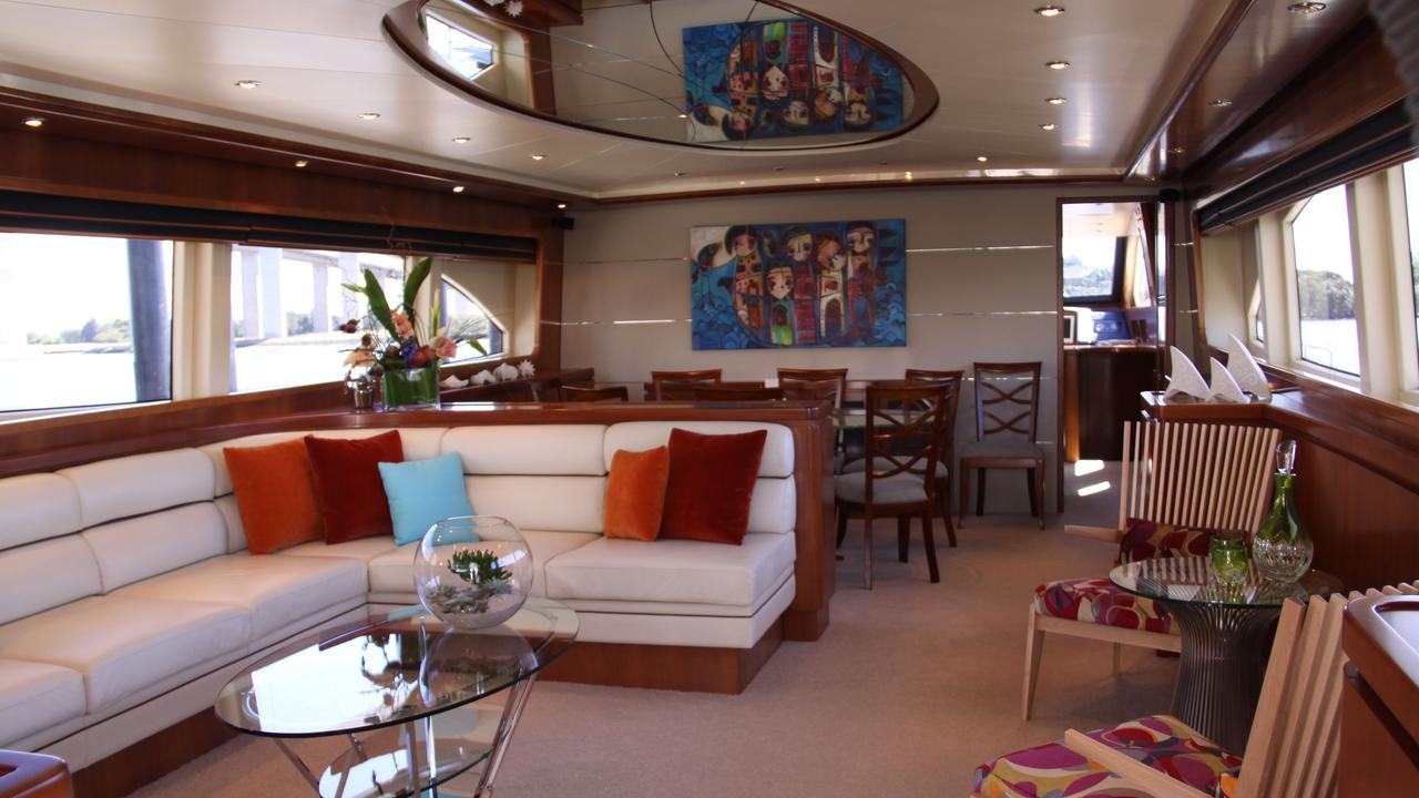 Inside one of Wright Marine's fitted superyachts.