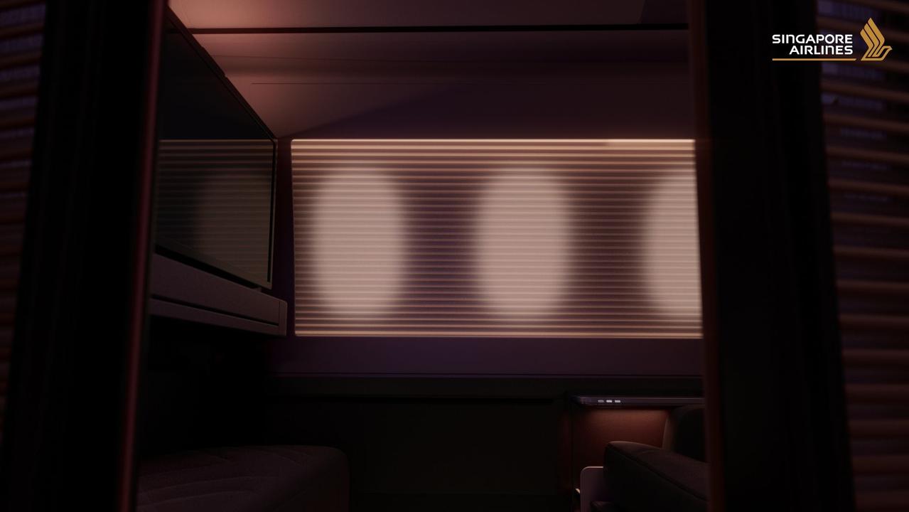 A glimpse inside the new first class cabin.