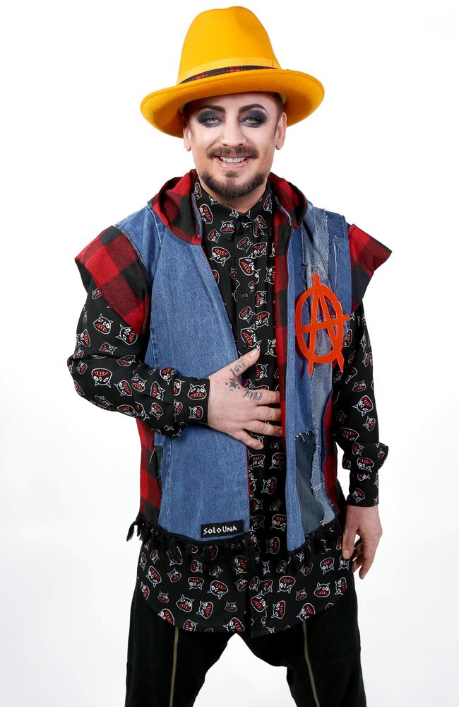 Boy George, coach on Nine's reality talent series, The Voice. Picture: Supplied