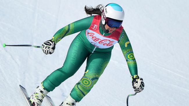 Melissa Perrine in action on Saturday.