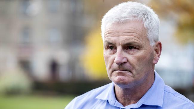 AMA Tasmania President Dr John Saul at Parliament lawn Hobart. Picture: Chris Kidd