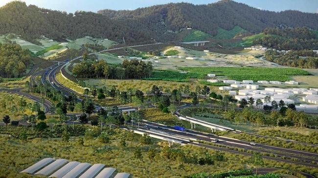 An artist's impression of the Coffs Harbour Pacific Highway Bypass. Picture: RMS