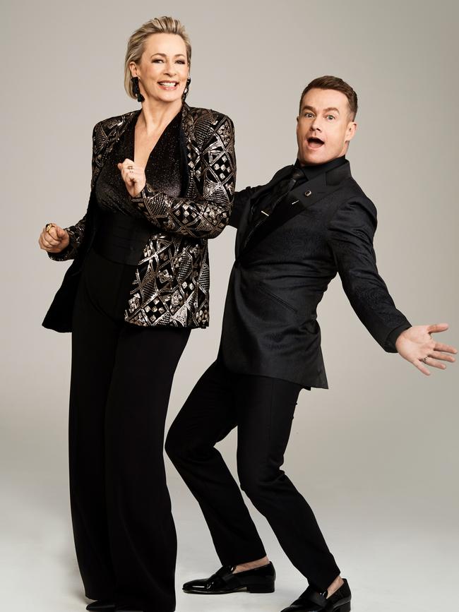 Dancing with The Stars hosts Amanda Keller and Grant Denyer. Picture: Supplied